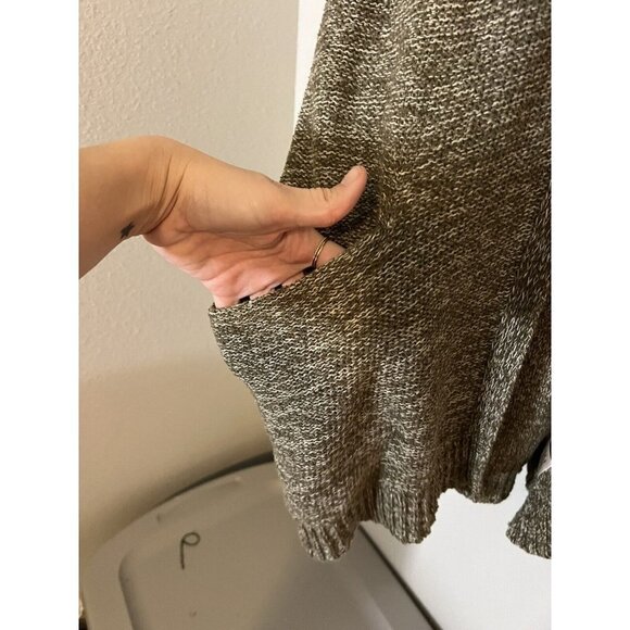 Anthropologie Sparrow Womens Cardigan Sweater Green Open Front Cozy Boho XS - Picture 8 of 13